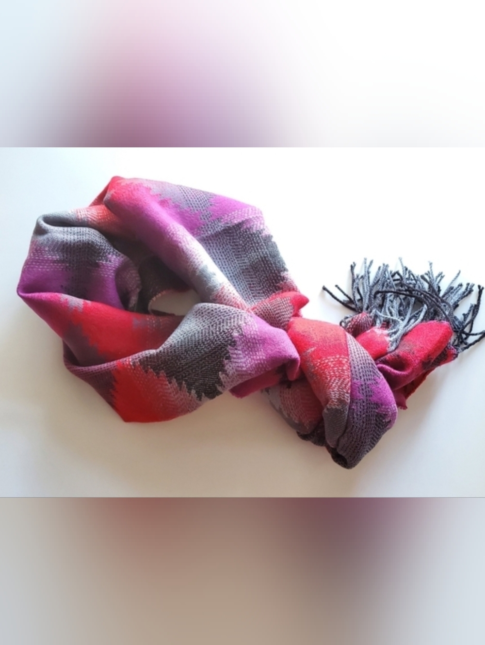 Long Scarf - Aztec Pattern